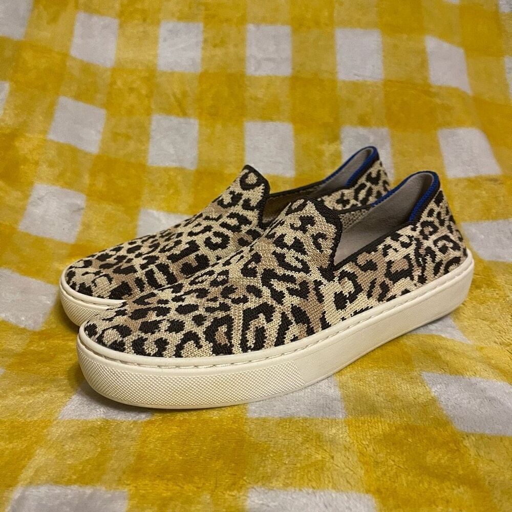 Leopard Print Slip-On Sneakers